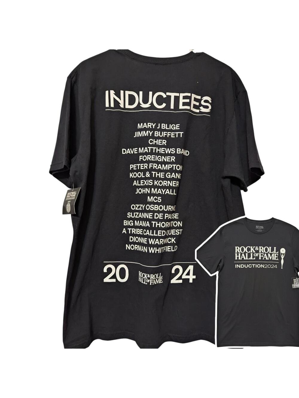 Rock & Roll Hall of Fame 2024 Induction Shirt L NWT Ozzy Dave Matthews Buffett